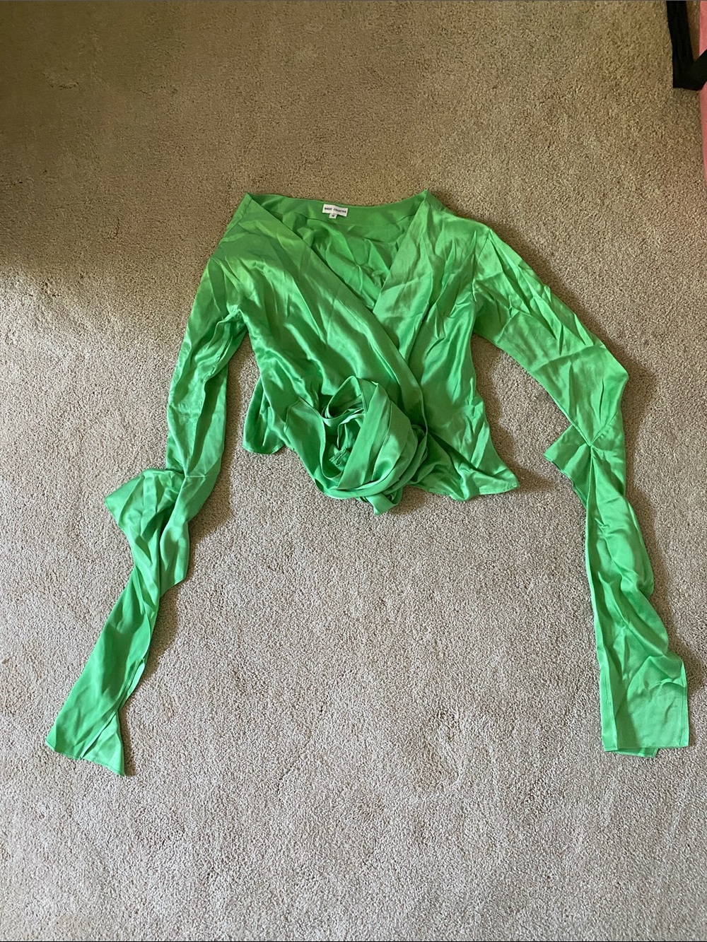 Bardot Collective silk tie top